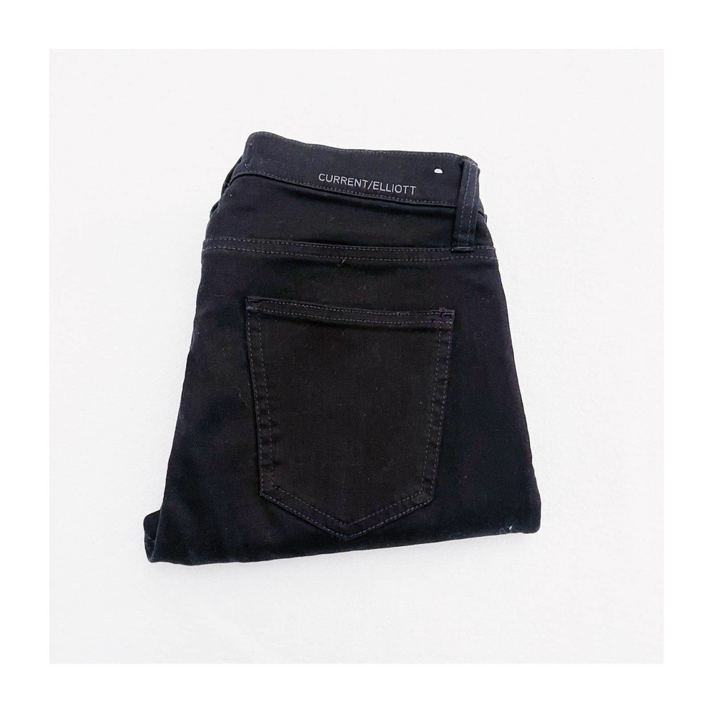 Current Elliott Black Denim Skinny Jeans SZ27